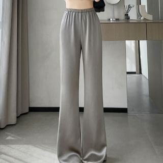 Dragan Pulse-High Waist Satin Flared Pants Various Designs