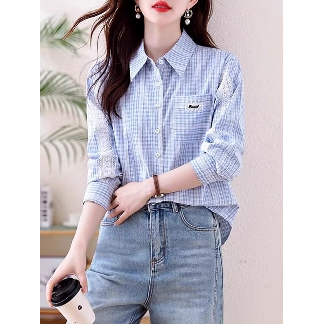 Dragan Pulse-Long-Sleeve Plaid Shirt