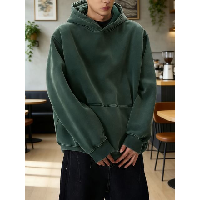 DragonRoad-Washed Plain Hoodie
