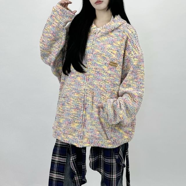 Dreamkura-Striped Zip Hoodie