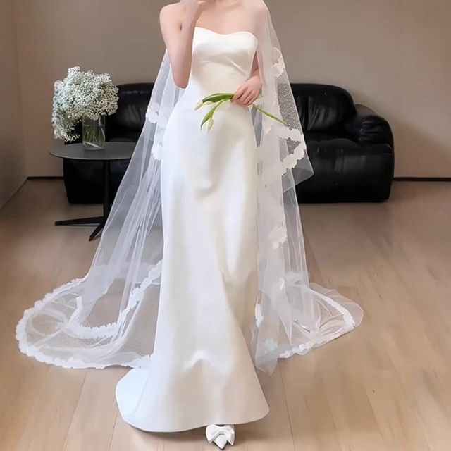 DreesHouse-Strapless A-Line Wedding Gown