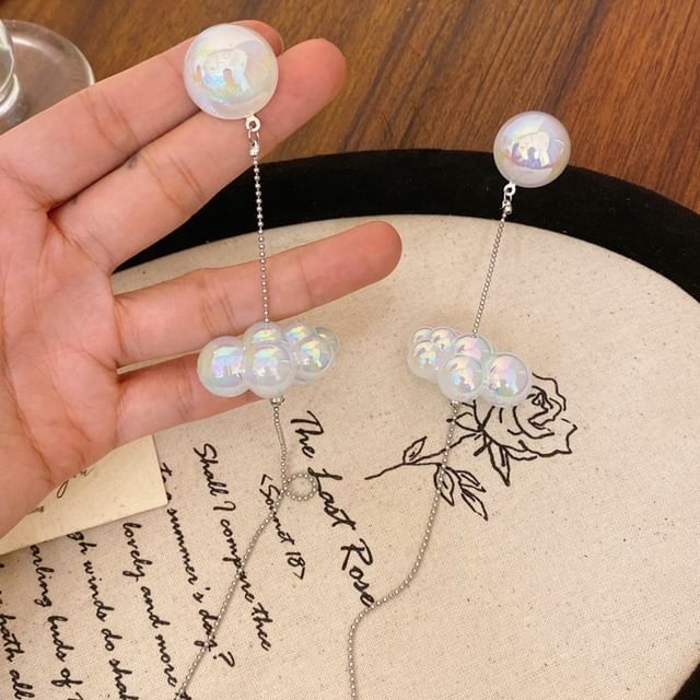 DREN-Faux Pearl Dangle Earring