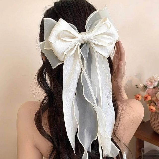 DREN-Sheer Ribbon Hair Clamp