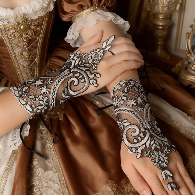Drexxiax-Lace Arm Sleeves