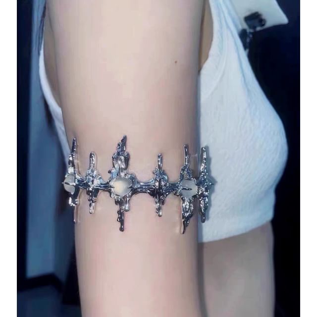 Drexxiax-Sterling Silver Arm Band Set