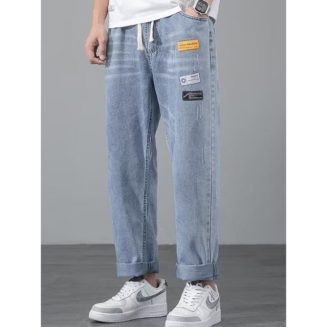 Dukakis-High Waist Washed Wide Leg Jeans