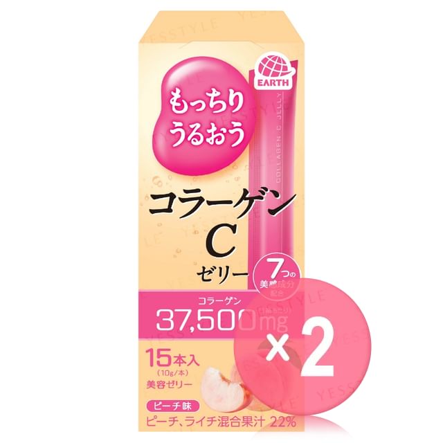 EARTH-Moisturizing Collagen C Jelly Peach 2pcs Bundle Set