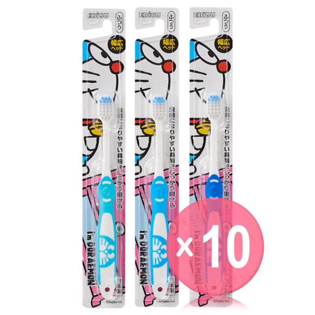 EBISU-Im Doraemon Toothbrush 10pcs Bundle Set