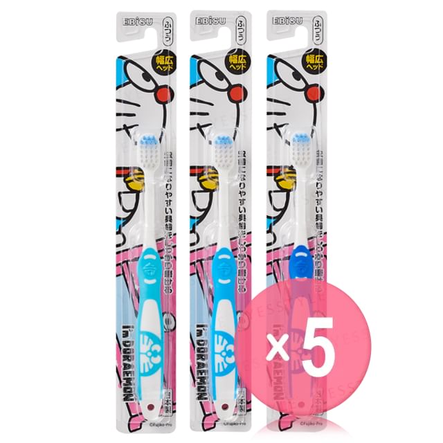 EBISU-Im Doraemon Toothbrush 5pcs Bundle Set