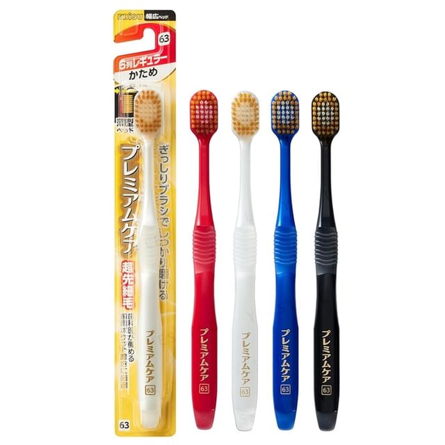 EBISU-Premium Care Toothbrush 6 Row Regular Hard No63