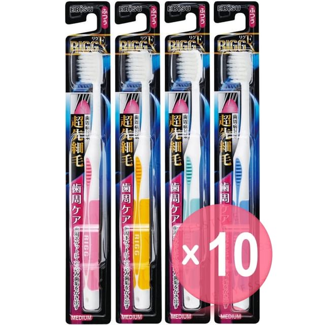 EBISU-Rigg EX Toothbrush 10pcs Bundle Set