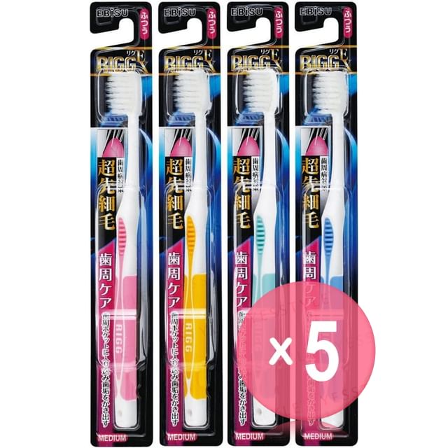 EBISU-Rigg EX Toothbrush 5pcs Bundle Set