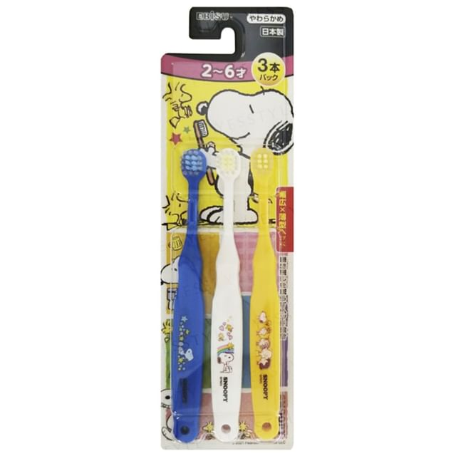 EBISU - Snoopy Kids Toothbrush Set For 2-6 Years Old | YesStyle