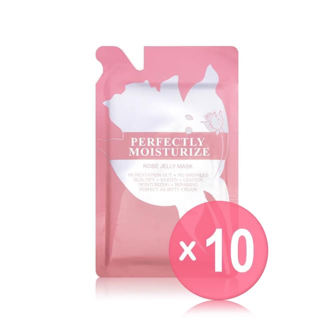 EILEEN GRACE-Perfectly Moisturize Rose Jelly Mask 10pcs Bundle Set