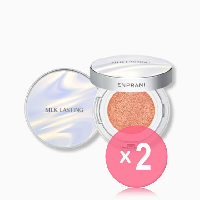 ENPRANI-Silk Lasting UV Tone Up Sun Cushion Set 2pcs Bundle Set