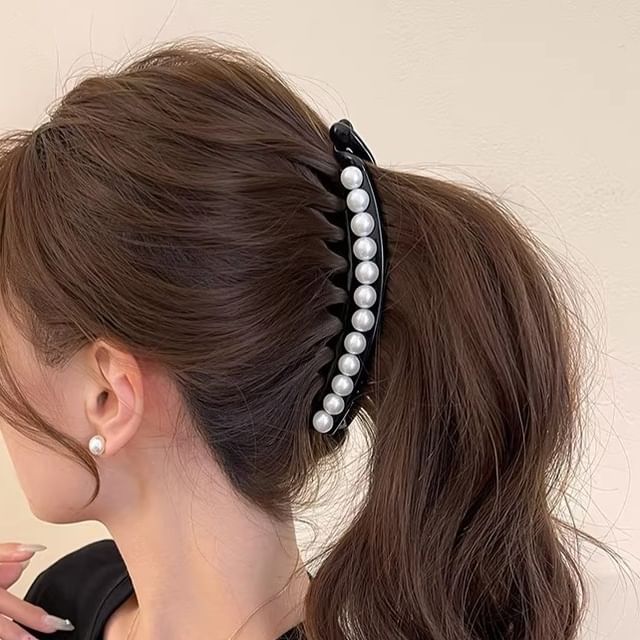 enthice-Bead Acrylic Hair Clip