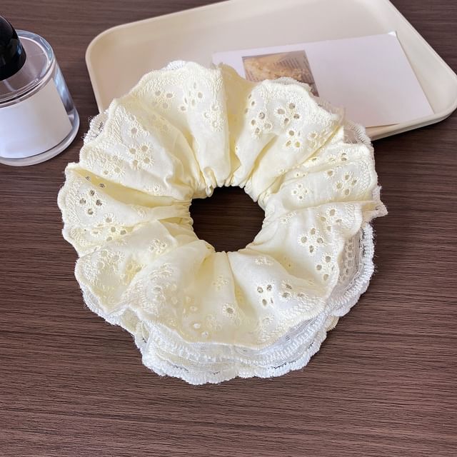 enthice-Perforated Plain Scrunchie