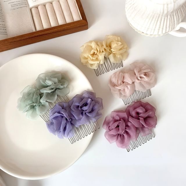 enthice-Plain Mesh Hair Comb