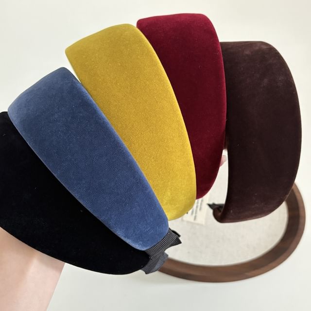 enthice-Plain Velvet Headband