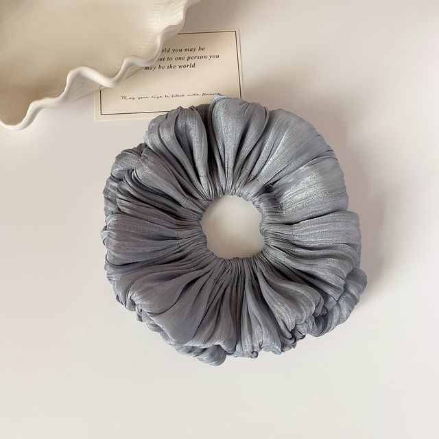 enthice-Shirred Fabric Scrunchie