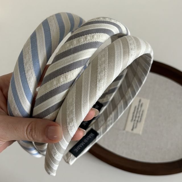 enthice-Striped Fabric Headband