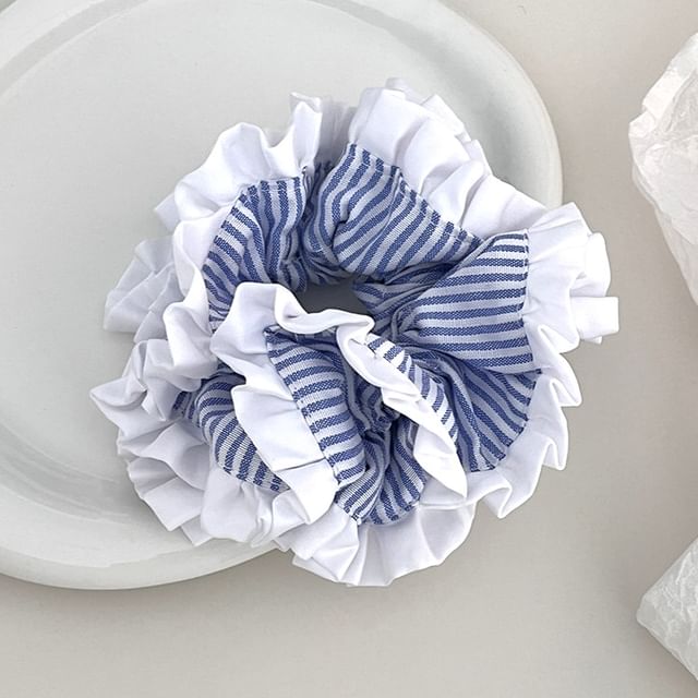 enthice-Striped Scrunchie