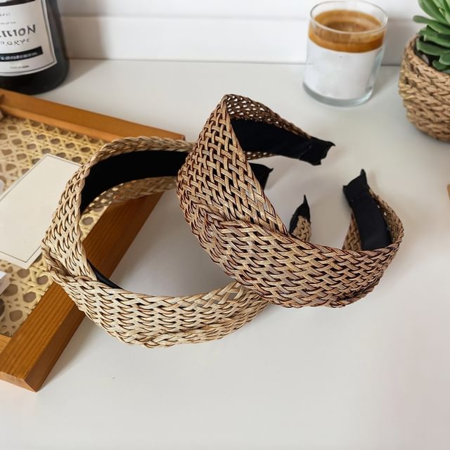 enthice-Woven Wide Headband