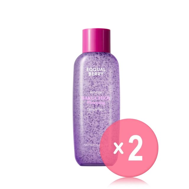 EQQUALBERRY-Bakuchiol Plumping Capsule Toner 2pcs Bundle Set