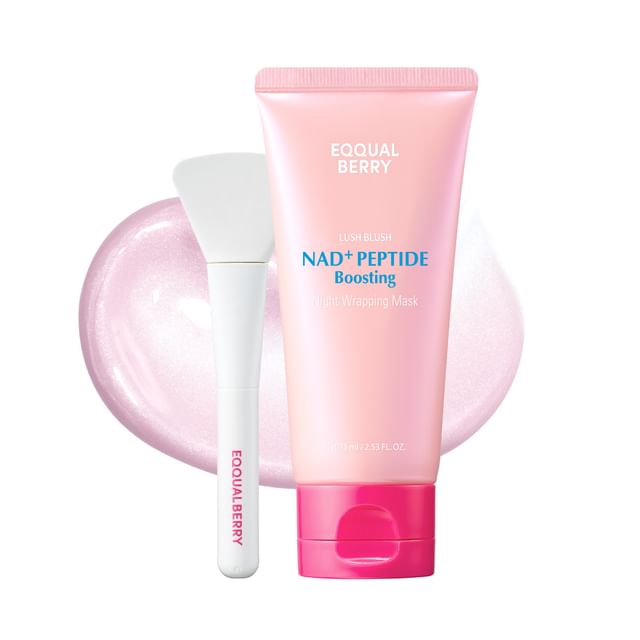 EQQUALBERRY-NAD Peptide Boosting Night Wrapping Mask Set