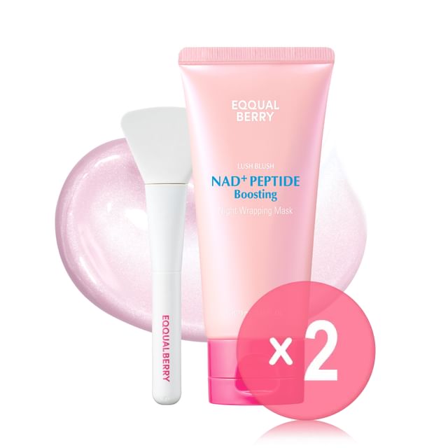 EQQUALBERRY-NAD Peptide Boosting Night Wrapping Mask Set 2pcs Bundle Set