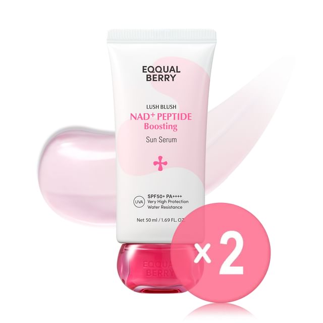 EQQUALBERRY-NAD Peptide Boosting Sun Serum 2pcs Bundle Set