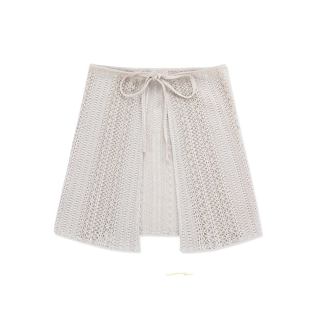 Essere-Decorative Hem Mini Skirt