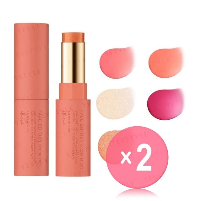 ettusais-Face Color Stick 2pcs Bundle Set