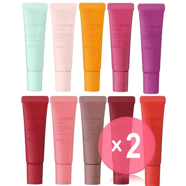 ettusais-Gloss Etuse Lip Edition 2pcs Bundle Set