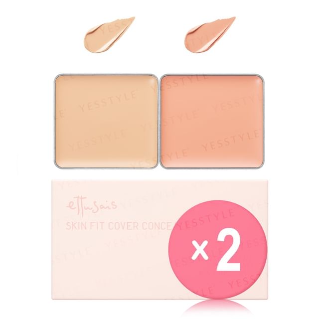 ettusais-Skin Fit Cover Concealer 2pcs Bundle Set