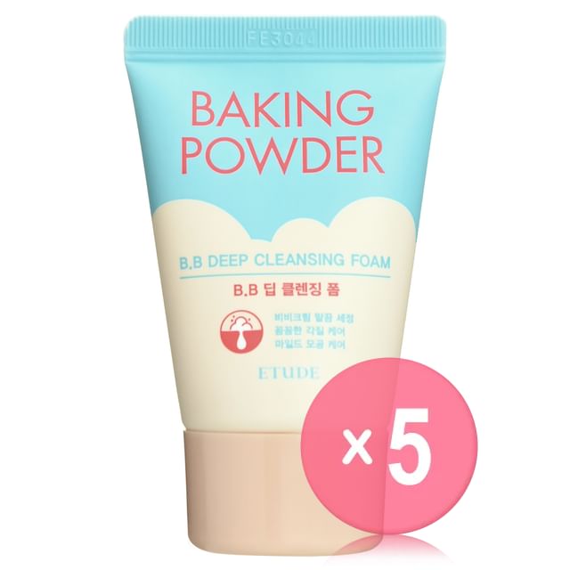 ETUDE-Baking Powder BB Deep Cleansing Foam Mini 5pcs Bundle Set