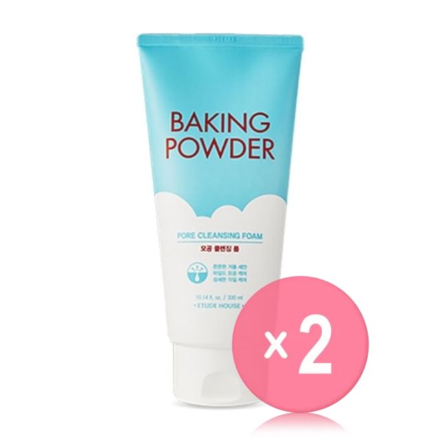 ETUDE-Baking Powder Pore Cleansing Foam JUMBO 2pcs Bundle Set