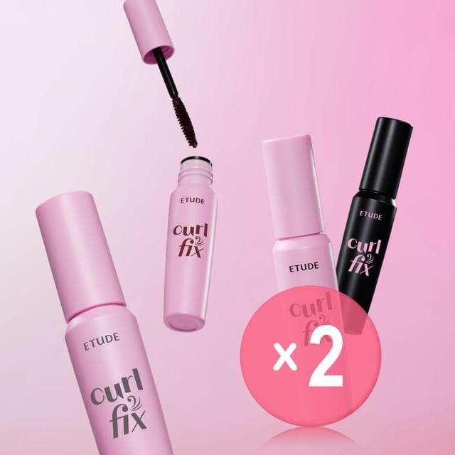 ETUDE-Curl Fix Mascara Mini - 6 Types 2pcs Bundle Set