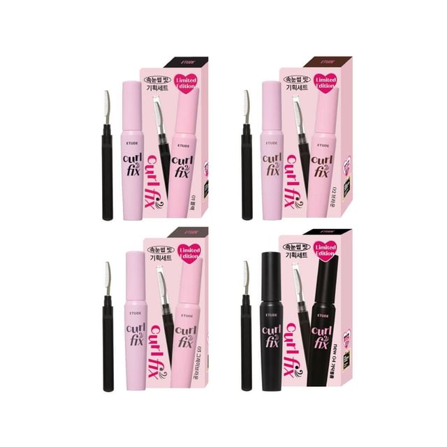 ETUDE-Curl Fix Mascara Set - Kit de Máscara para Cílios - 4 Tipos