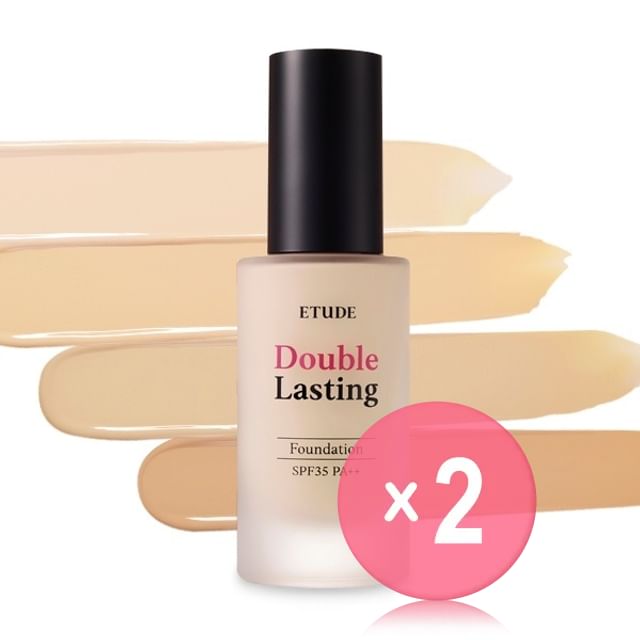ETUDE-Double Lasting Foundation NEW - 12 Colors 2pcs Bundle Set