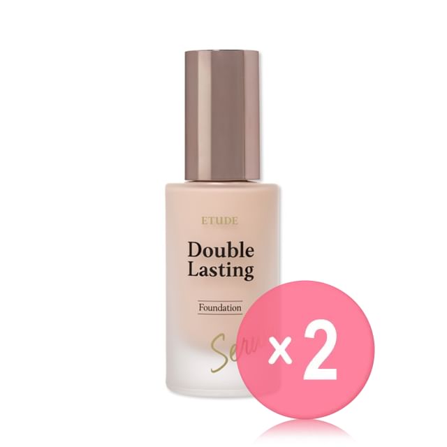 ETUDE-Double Lasting Serum Skin Foundation - 7 Colors 2pcs Bundle Set