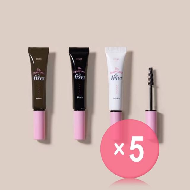 ETUDE-Dr Mascara Fixer - 2 Types 5pcs Bundle Set