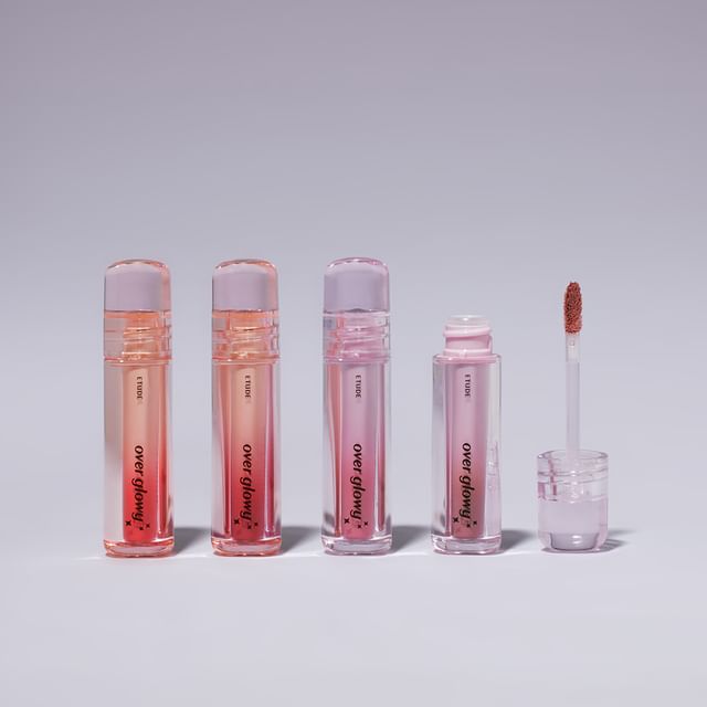 ETUDE-Over Glowy Tint Not Bad Collection - 4 Colors - Encre à lèvres brillante - 4 teintes