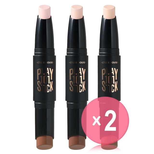 ETUDE-Play 101 Stick Contour Duo - 3 Types 2pcs Bundle Set