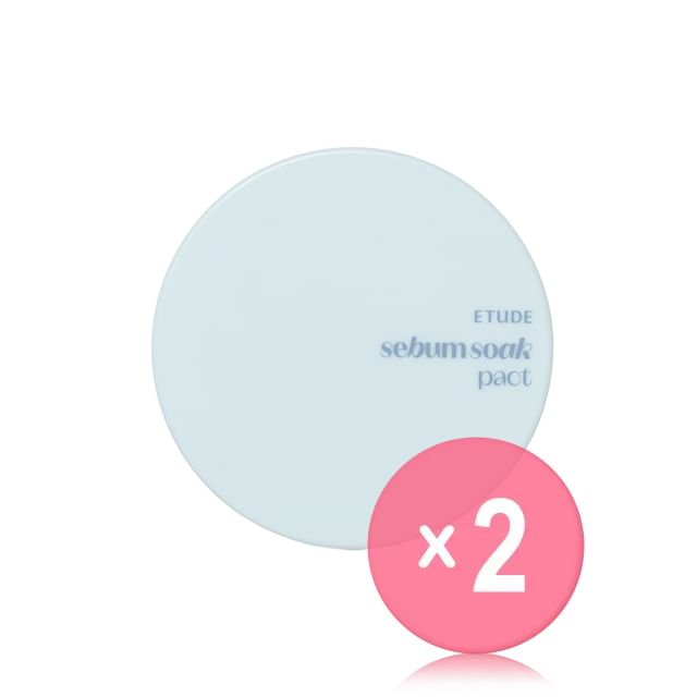 ETUDE-Sebum Soak Pact 2pcs Bundle Set