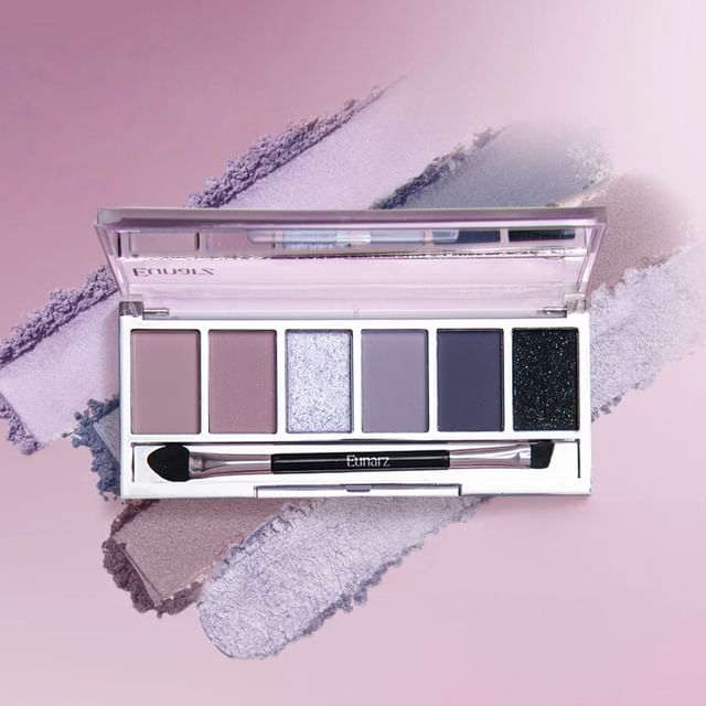 Eunarz-Purple Reverie Series 6-Color Eyeshadow Palette - Palette de 6 fards à paupières