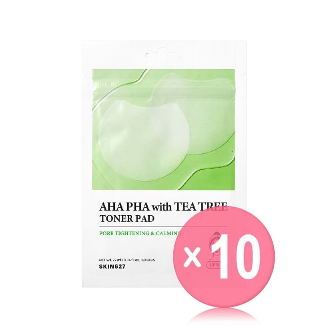 EUNYUL-SKIN627 AHA PHA With Tea Tree Toner Pad 10pcs Bundle Set
