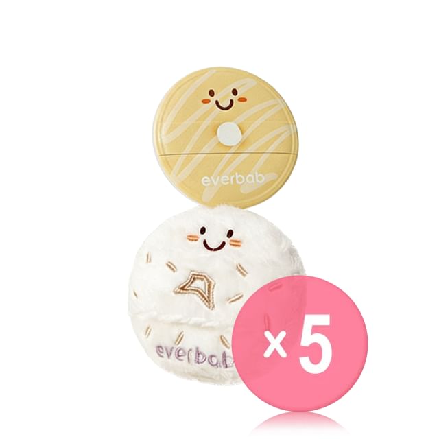 everbab-Cheese Bagel Powder Puff 5pcs Bundle Set
