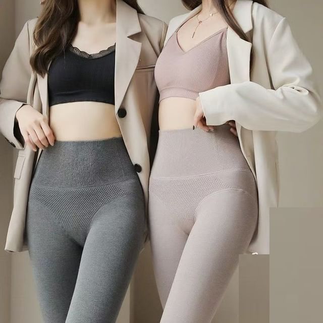 Everose-High Rise Plain Leggings
