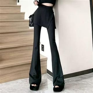Everose-High Rise Skirt Oversized Flared Sweatpants